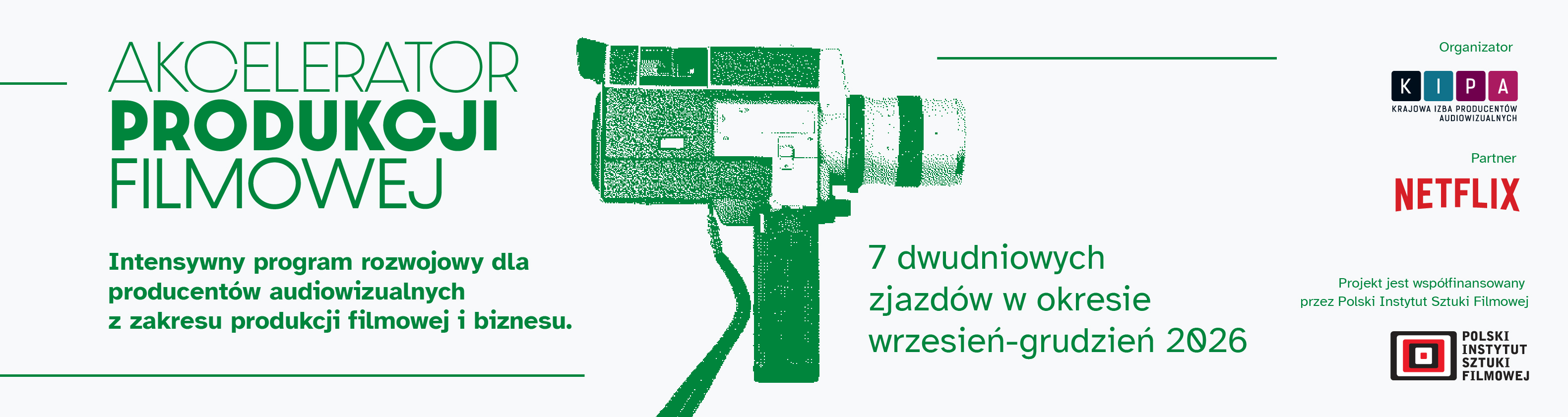 Akcelerator Produkcji Filmowej 2026 - szkolenia online